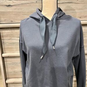 Gray cropped hoodie
